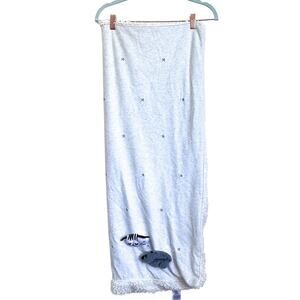 Pottery Barn Reversible Baby Blanket Playtime Plush Sherpa Security 30X40